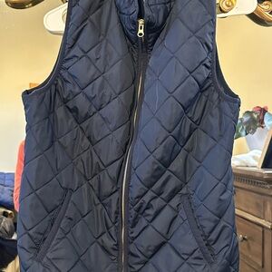 Old Navy Dark Blue Quilted Vest